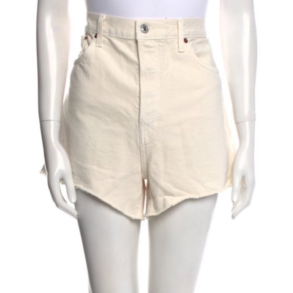 RE/DONE Cream 90s low slung short vintage white size 29 NWT